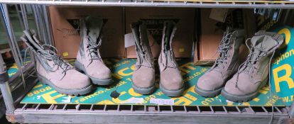 3x Pairs Hot Weather Boots (7 R - Sage x2 & 6 R - Sage)