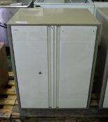 Aluminium Green / White Locker Unit - L 720mm x W 560mm x H 900mm