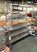 3 Tier Gantry Top 2 Heated Set - 1200mm x 400mm x 800mm, 3 Tier Gantry Top 2 Heated Set