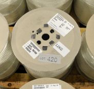 White Poly Fibrous Rope 220M x 9mm - NSN 4020-99-120-8692