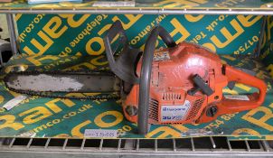 Husqvarna 357 Chainsaw (damaged casing as seen in pictures)