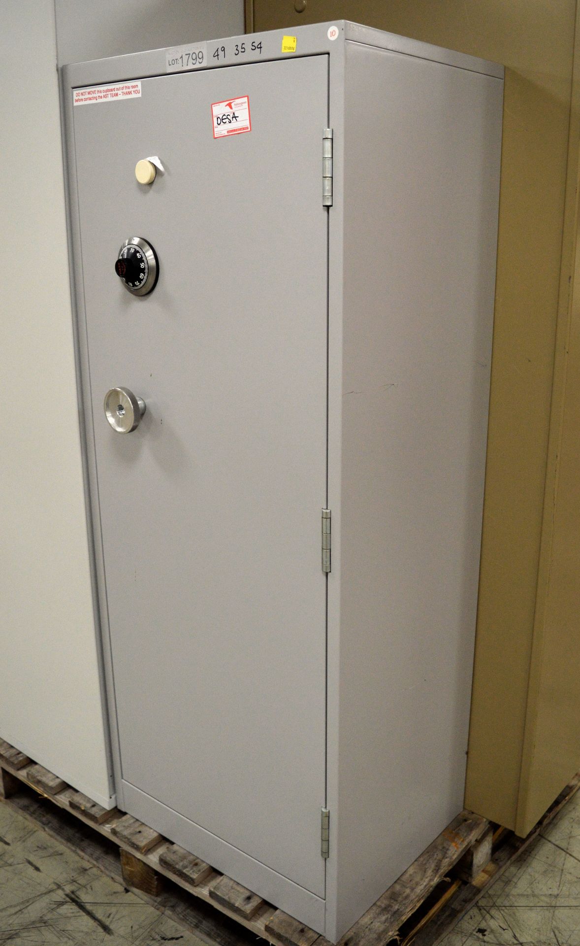 1 Door Cupboard with Combination Lock - W 610mm x D 470mm x H1530mm (unknown combination) - Image 2 of 3