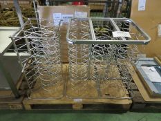 Rational Mobile plate rack for type 101 - 1x 3 stack, 1x 6 stack