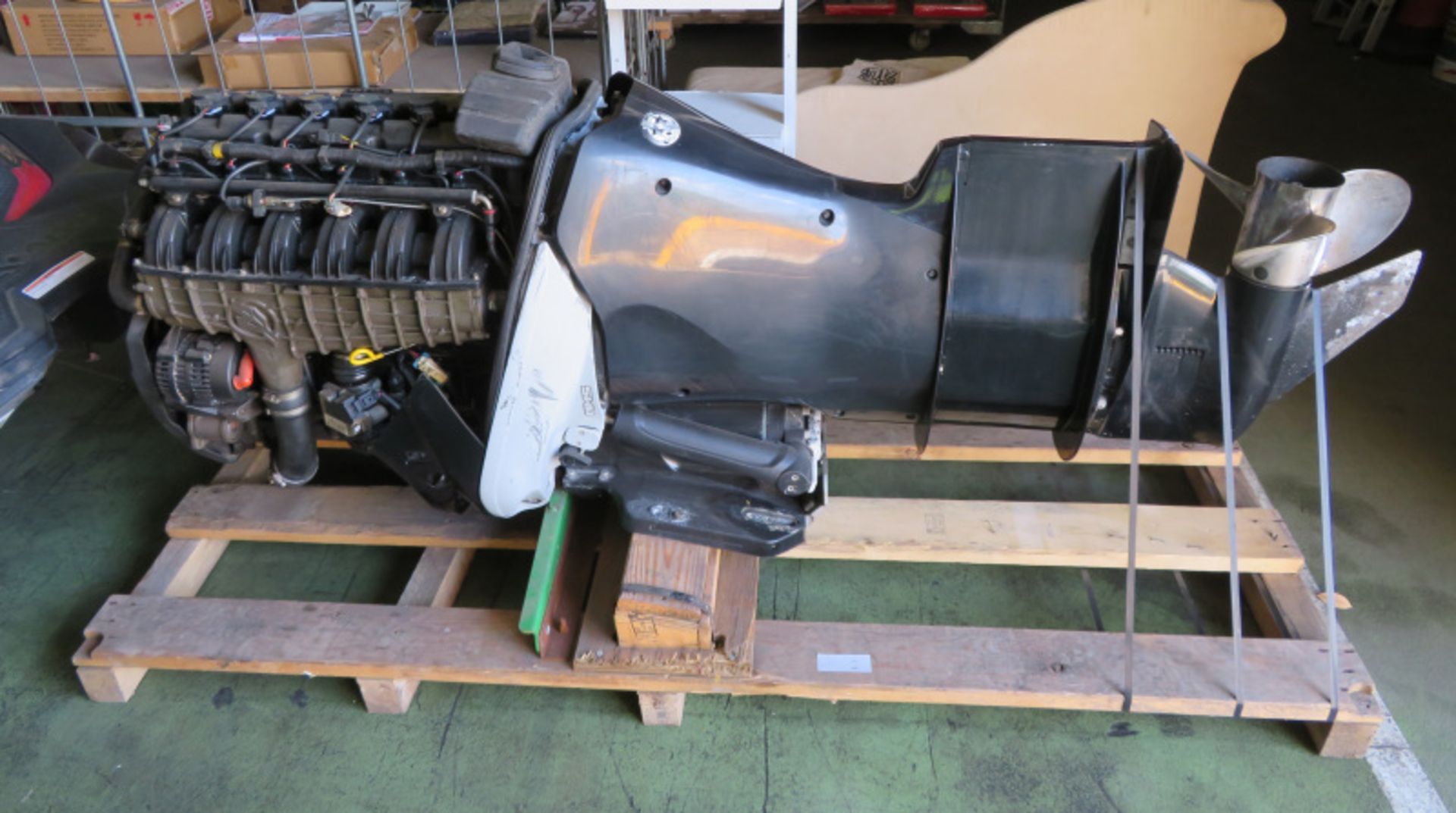 Verado 300XL L6 outboard engine - model 1300V23ED - serial 1B767606 - HP 300 - kW 221 - 679lbs/308kg