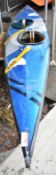 Pyranha KCC 2 man Kayak - metallic blue - no paddles