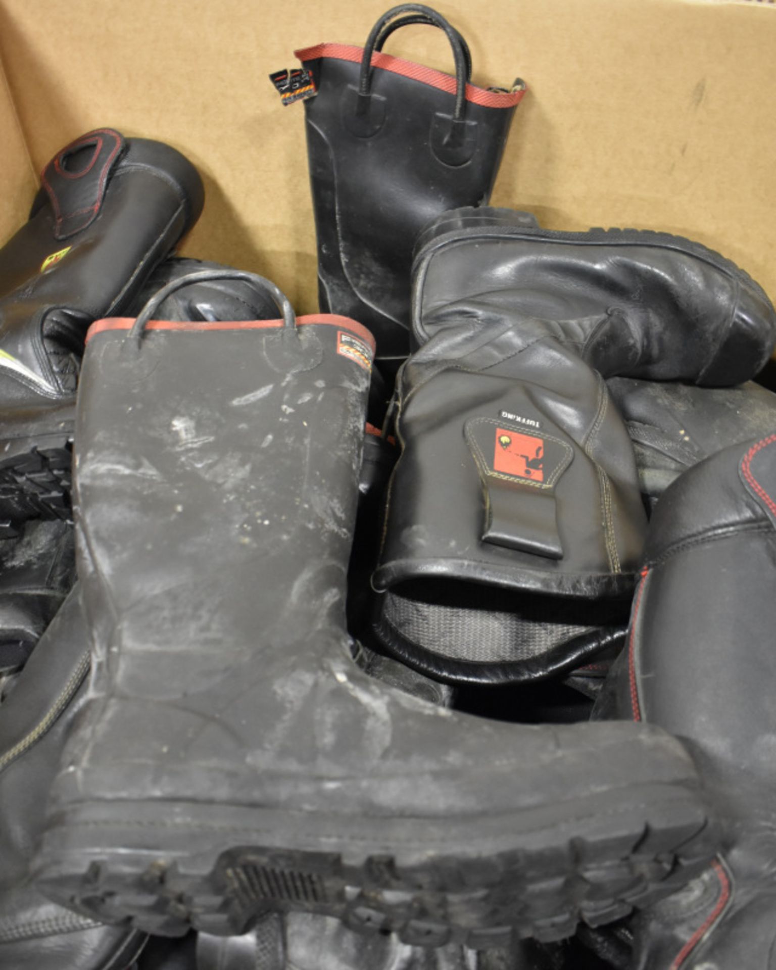 50 pairs of Various Size & Makes Fire Service Safety Boots - Image 5 of 5