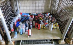 Various Car care sprays - Wheel paint, Stone chip, White spray grease, Underbody sealant,