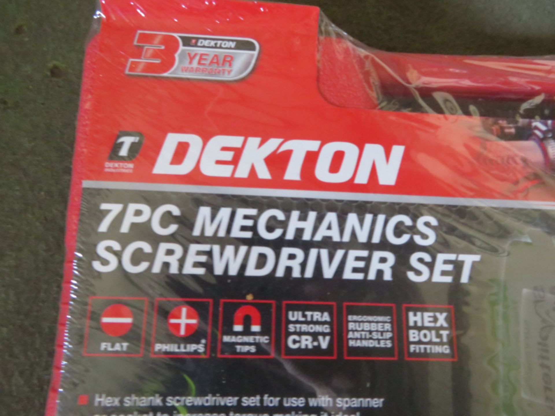 Dekton 7pc Mechanics Screwdriver Set - Image 2 of 3