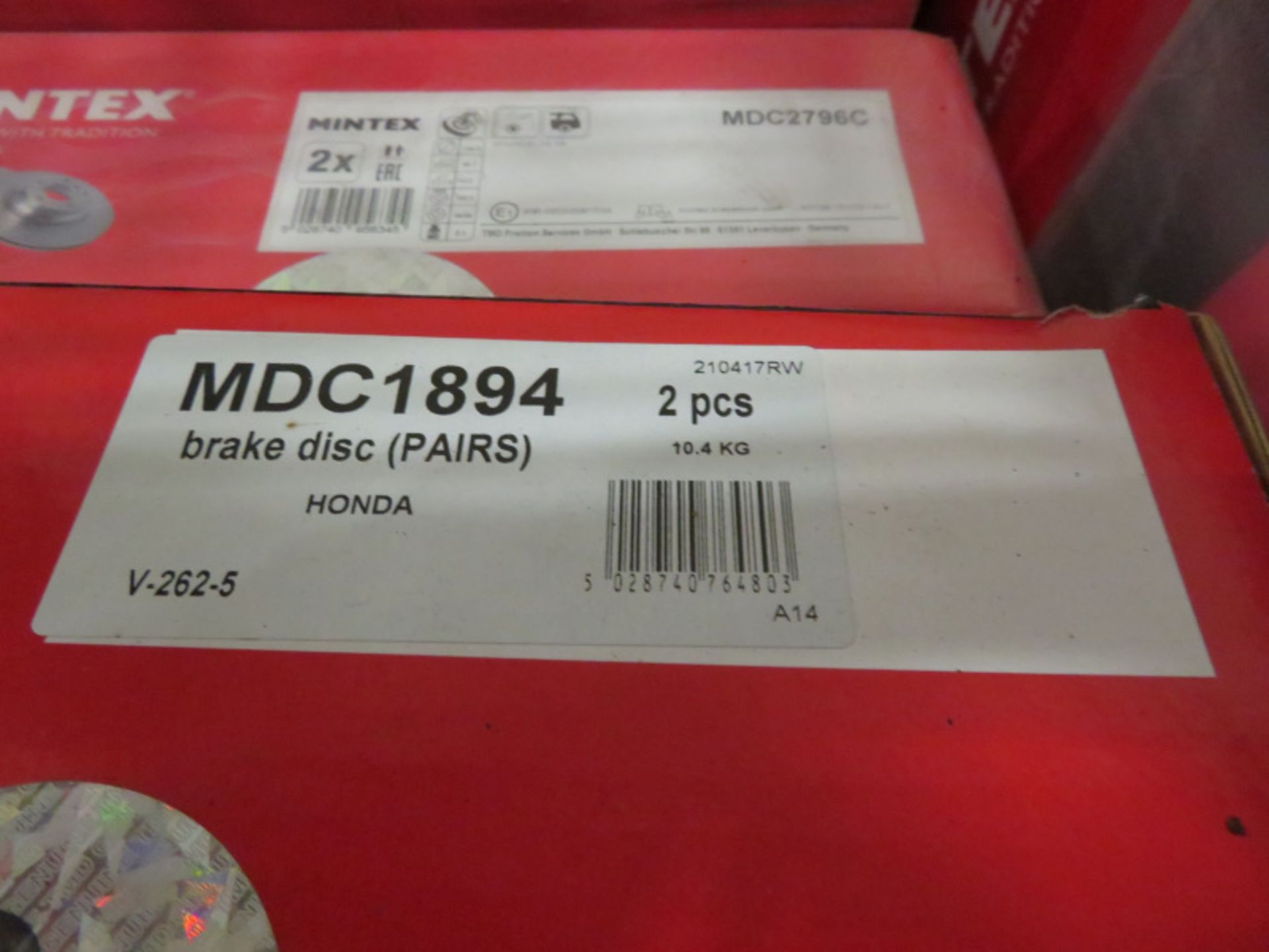 Vehicle parts - Mintex brake discs - see pictures for models and types - Image 3 of 5