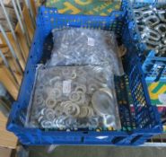 Nuts & Hex bolts 14 different sizes 4kg, Various washers 15 different sizes 4kg