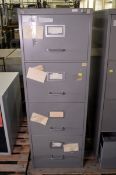 Filing Cabinet - 4 Drawer - L 470mm x W 620mm x H 1320mm - NO KEY