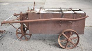 ANTIQUE WATER CART, 3-WHEELS.