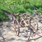 SINGLE FURROW PLOUGH, DEEP DIGGER, MARKED "FH"