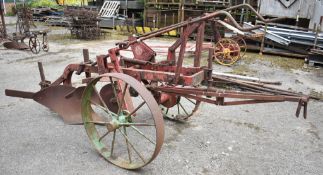 SINGLE FURROW PLOUGH, DEEP DIGGER, MARKED "FH"