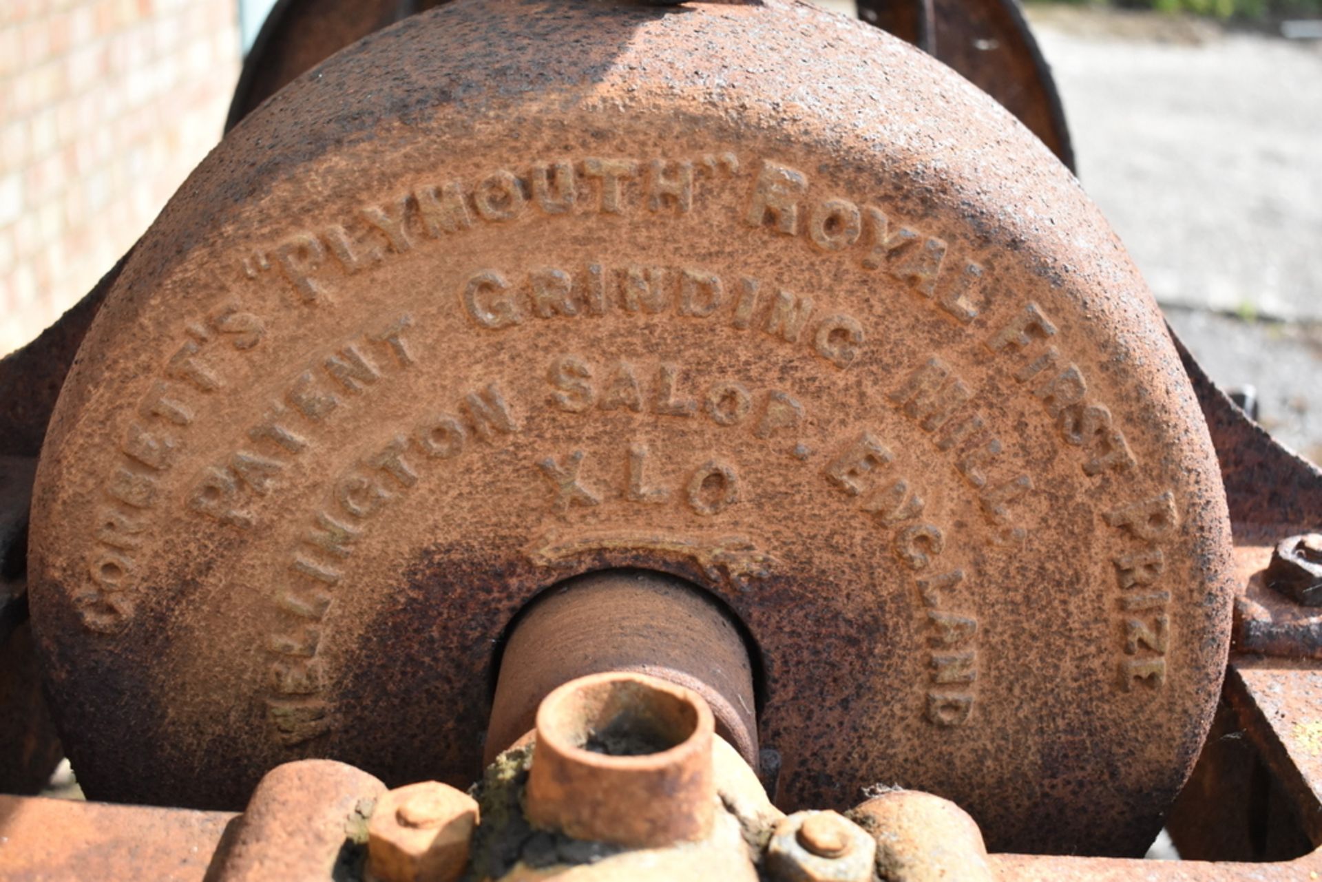 CORBETTS, WELLINGTON, SHROPSHIRE, ENGLAND. PLYMOUTH, ROYAL FIRST PRIZE PATENTED GRINDING MILL XLO - Image 4 of 6