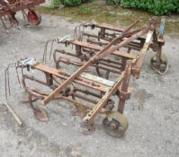 GARRETTS THREE ROW CULTIVATOR, ADJUSTABLE WIDTH