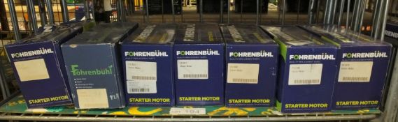 7x Fohrenbuhl Starter motors - Please see pictures for examples of part numbers.