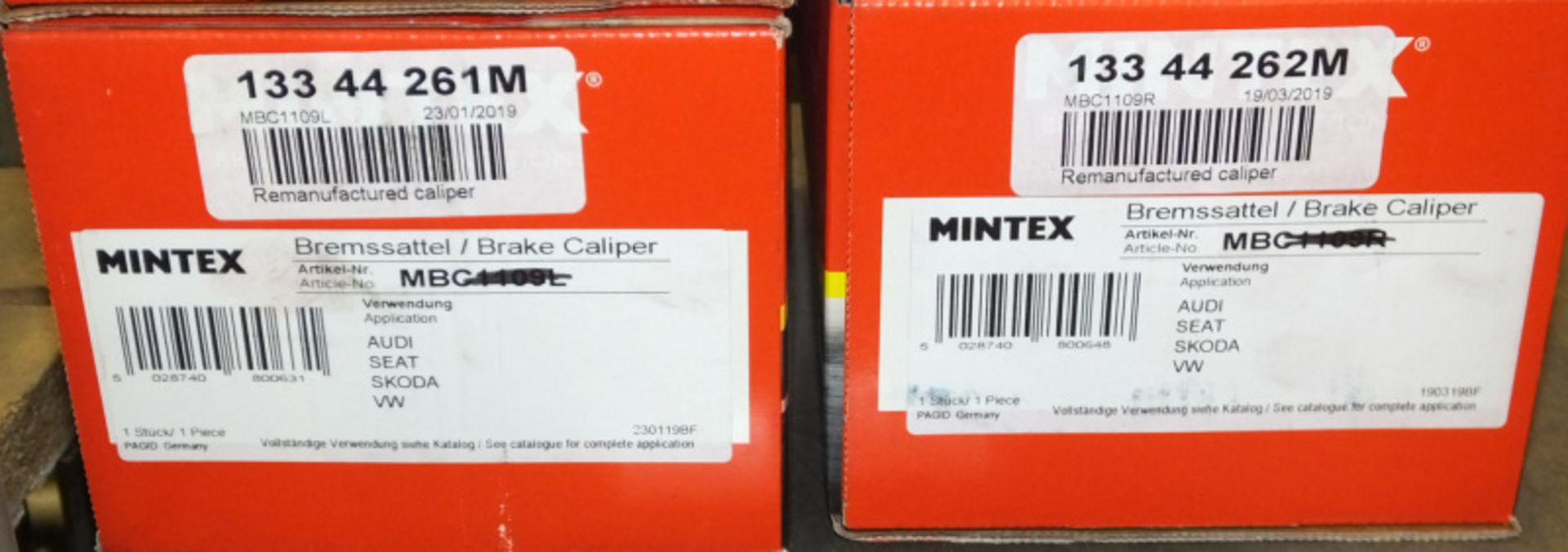 Mintex Brake Calipers - Please see pictures for examples of part numbers. - Image 3 of 3