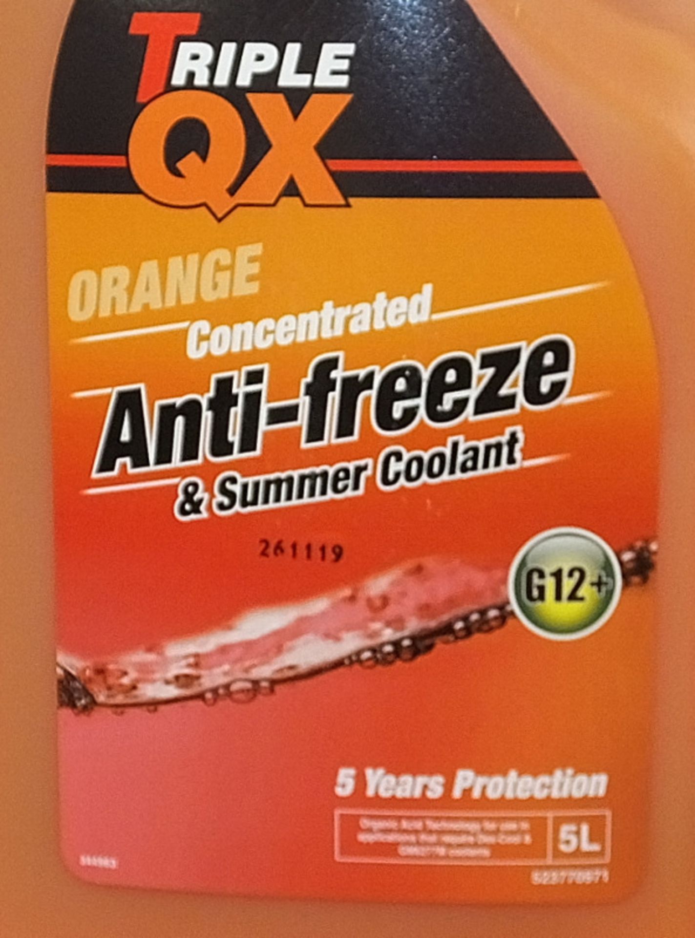 4x Carplan Bluestar Anti-freeze 2L, 1x Triple QX orange concentrated anti-freeze - Image 4 of 4