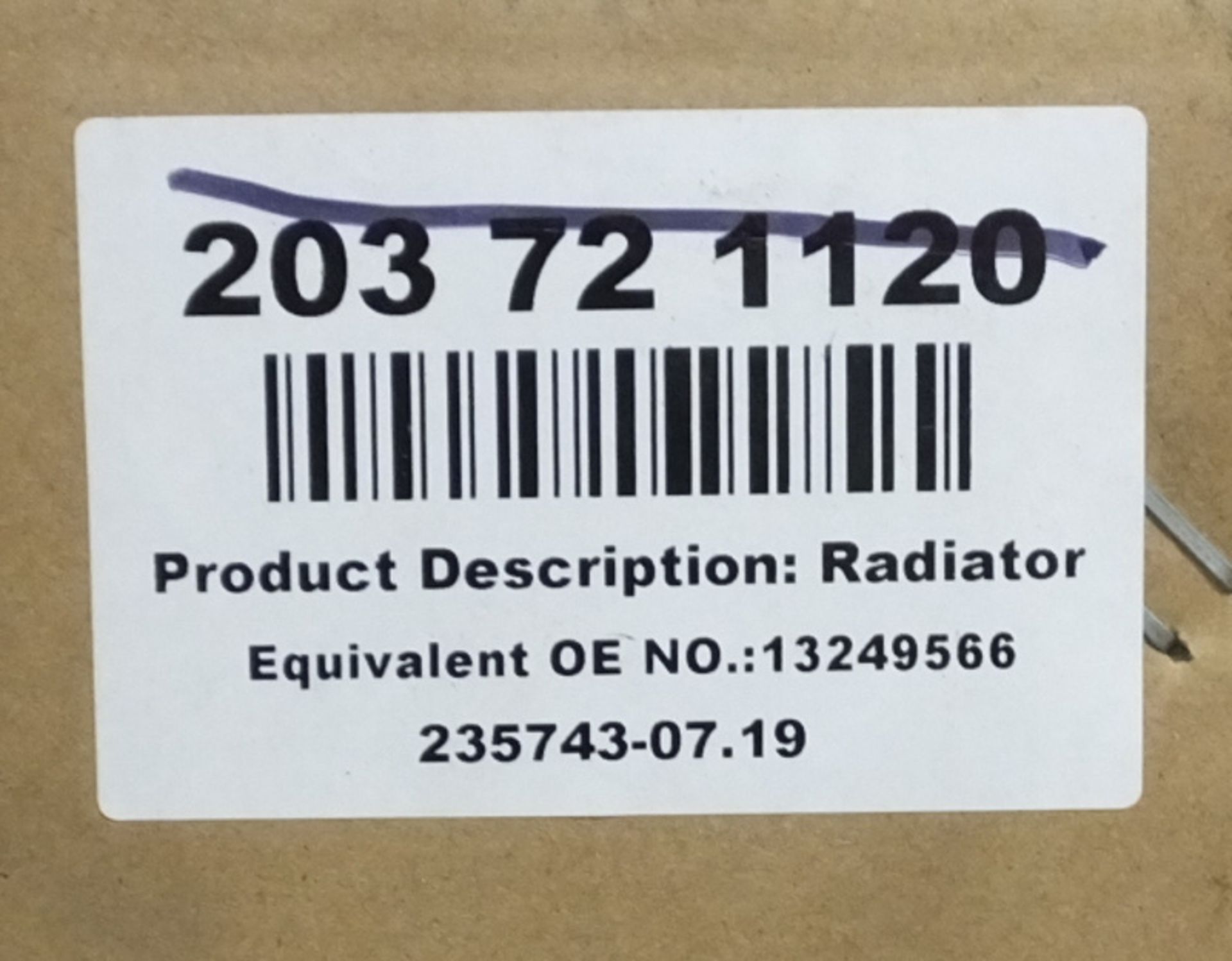 Nissens Radiators - Please see pictures for examples of part numbers. - Image 7 of 7