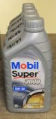 5x Mobil Super 3000 5W-30 formula FE fully synthetic motor oil 1L