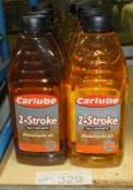 12x Carlube 2-stroke fully synthetic motorcycle oil 1L