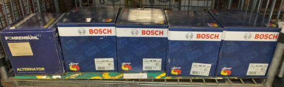4x Bosch & 1 x Fohrenbuhl Alternators - Please see pictures for examples of part numbers.