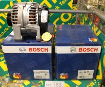 2x Bosch Alternators - model numbers 0986039250093 & 09860424709A6