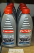 10x Carlube 10-40 A3/B4 semi synthetic motor oil 1L