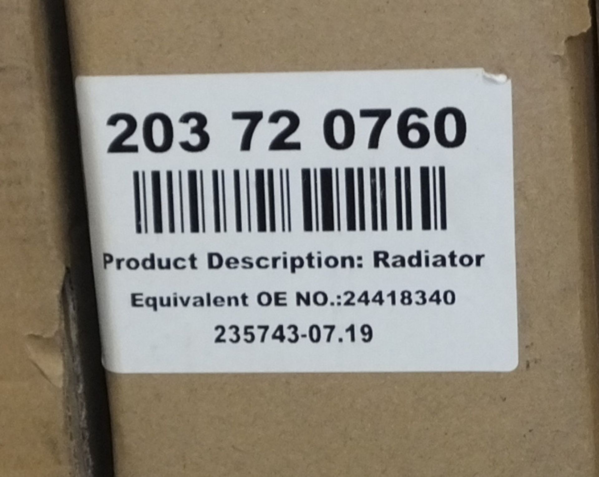 Nissens Radiators - Please see pictures for examples of part numbers. - Image 5 of 6