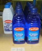 10x Carplan Screenwash 1L & 3x Carplan De-ionised water 1L