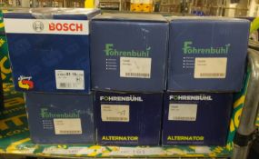 1x Bosch & 5x Fohrenbuhl Alternators - Please see pictures for examples of part numbers.