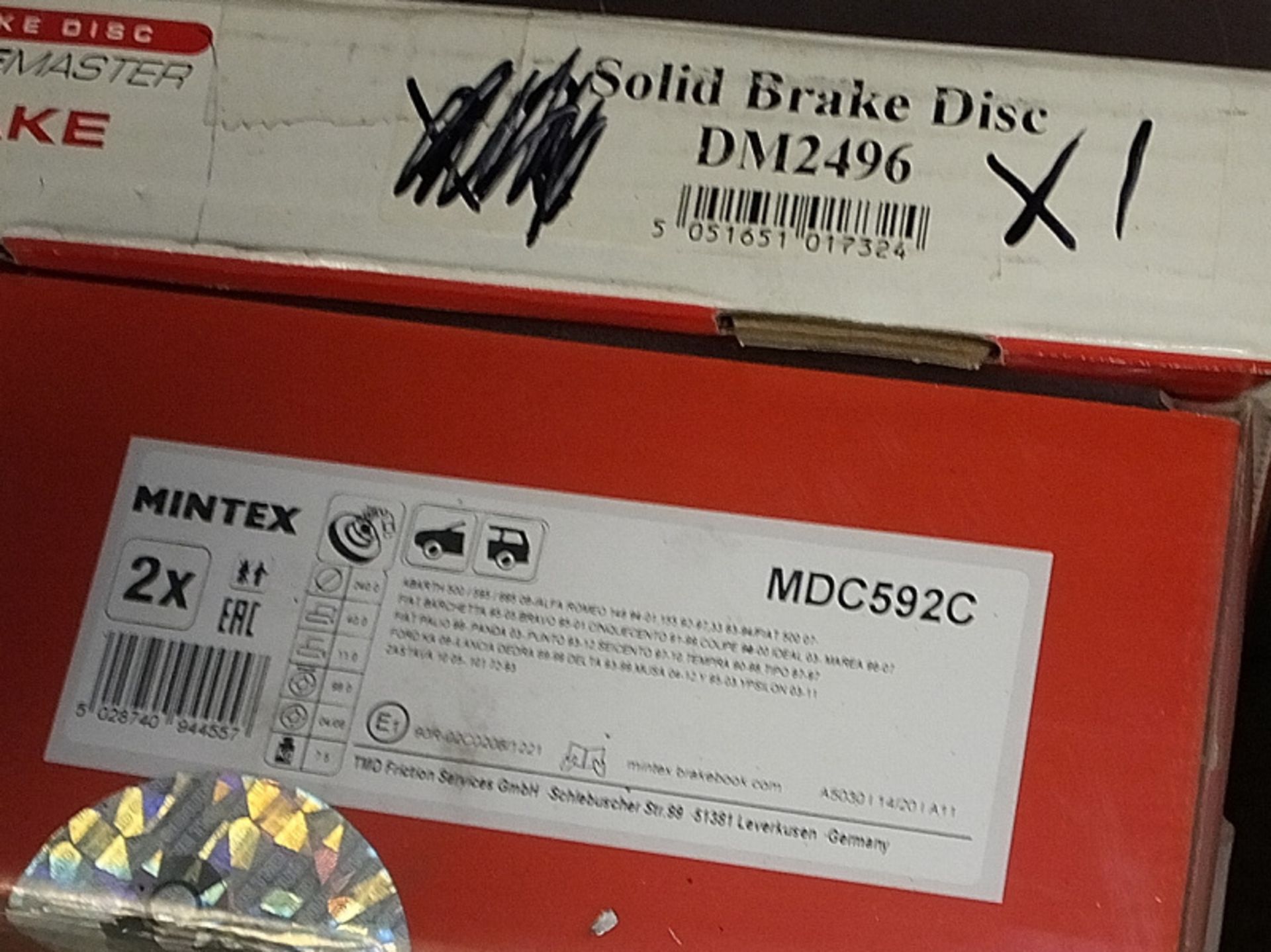 Eicher, Drivemaster and Mintex Brake Discs - Image 8 of 10