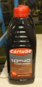 5x Carlube 10W40 turbo diesel semi synthetic oil 1L