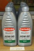 8x Carlube Driveline 80W90 limited slip axle oil 1L