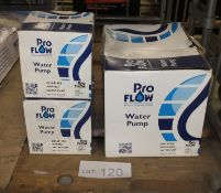 ProFlow water pumps - please see pictures for examples of part numbers.