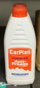 2x Carplan premium red anti-freeze & coolant 1L