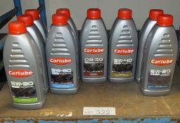 3x Carlube 5W-30 C4 low saps, 2x Carlube 5W-30 A3/B4 fully synthetic, 1x Carlube 0W-30