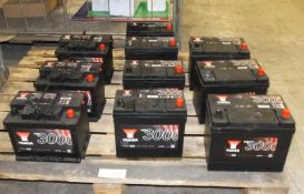 Yuasa YBX3000 Batteries - 3x YBX3030, 3x YBX3053 & 3x YBX3027