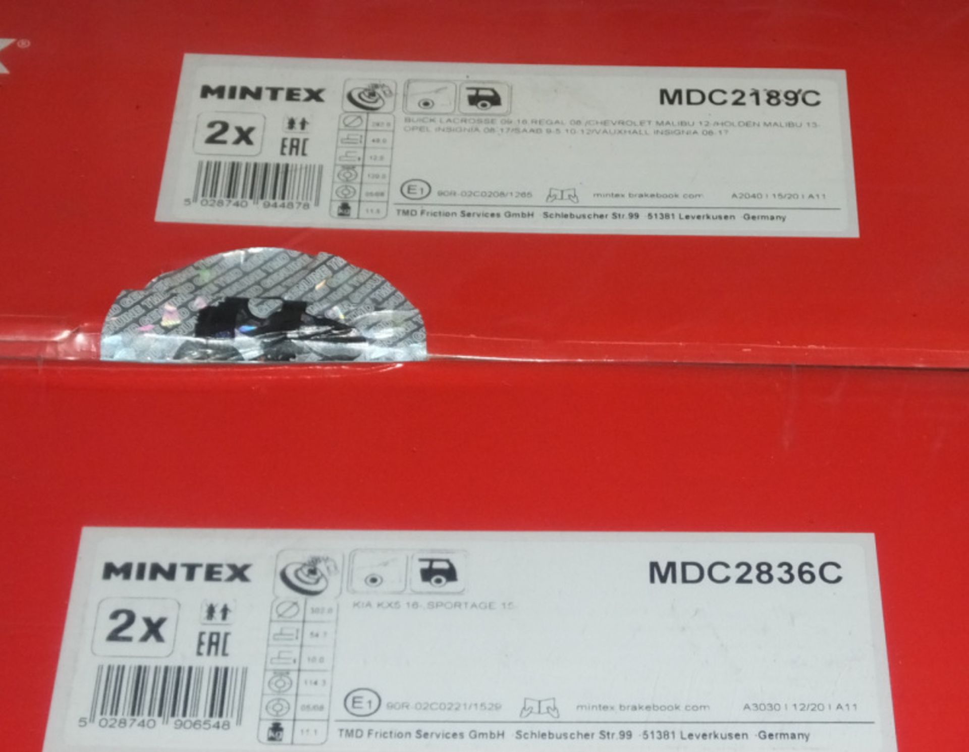 Mintex Brake Discs - Please see pictures for examples of part numbers. - Image 10 of 10