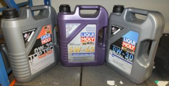 1x Liqui Moly 0W-30 Top-Tec 4310 5L, 1x Liqui Moly 5W-40 5L & 1x Liqui Moly 0W-30