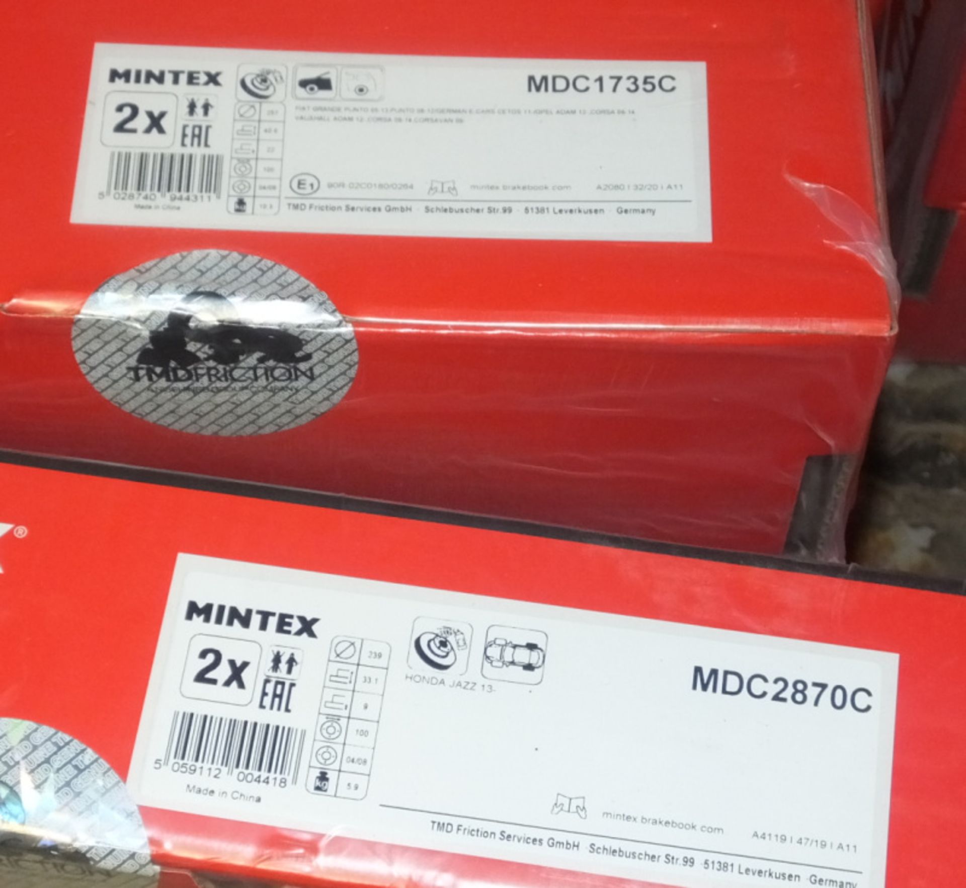 Mintex Brake Discs - Please see pictures for examples of part numbers. - Image 5 of 10