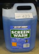 1x Silver Hook concentrated screen wash 5L