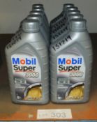 10x Mobil Super 3000 formula LD fully synthetic 0W-30 motor oil 1L