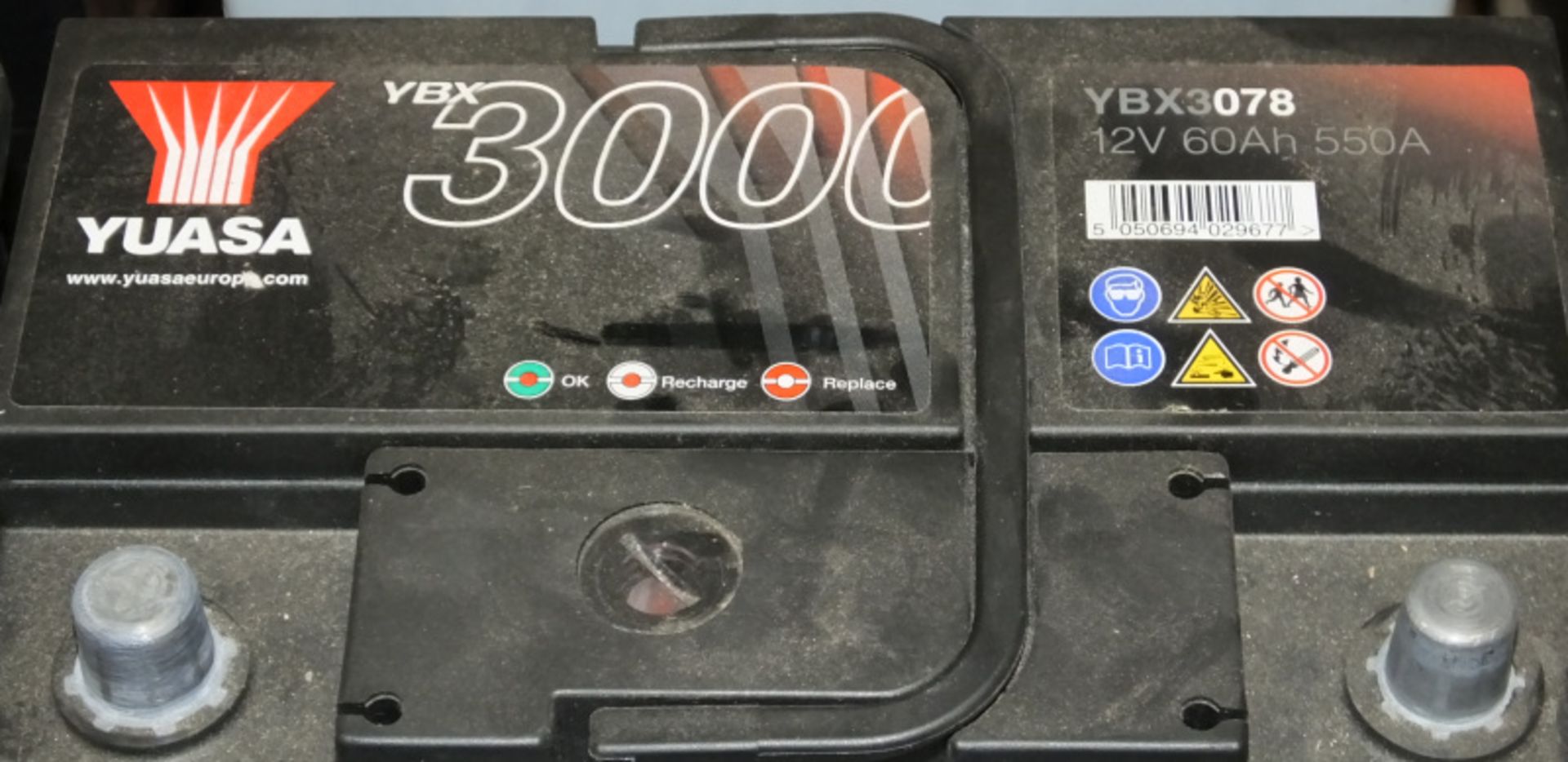 Various Vehicle Batteries - Lion 014 60Ah, 2xLion 097 60Ah, 3x Lion 038 45Ah, Yuasa 1000 - Image 10 of 12
