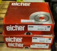 3x Eicher Brake discs - Model numbers - 104720269, 104660489, 104670109