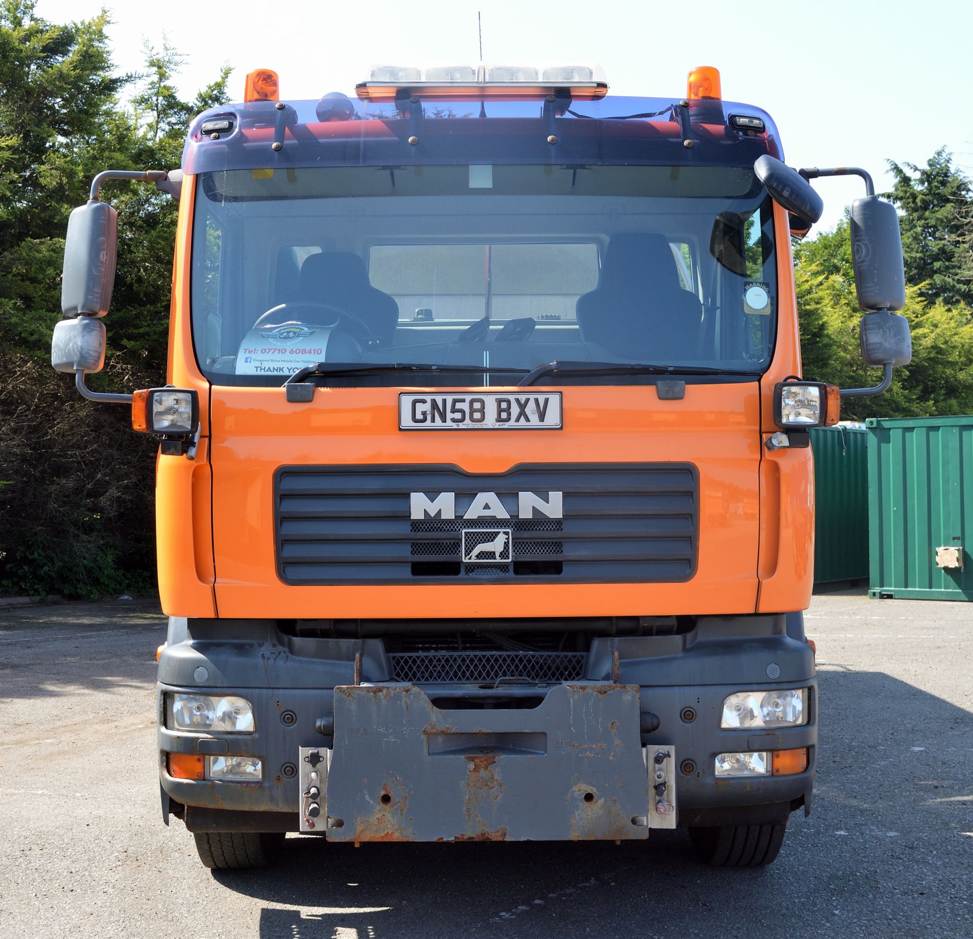 2008 (reg GN58 BXV) MAN TGM 26.330 6x4 with Romaquip 10m3 pre-wet gritter mount and 3m snow plough - Image 3 of 47