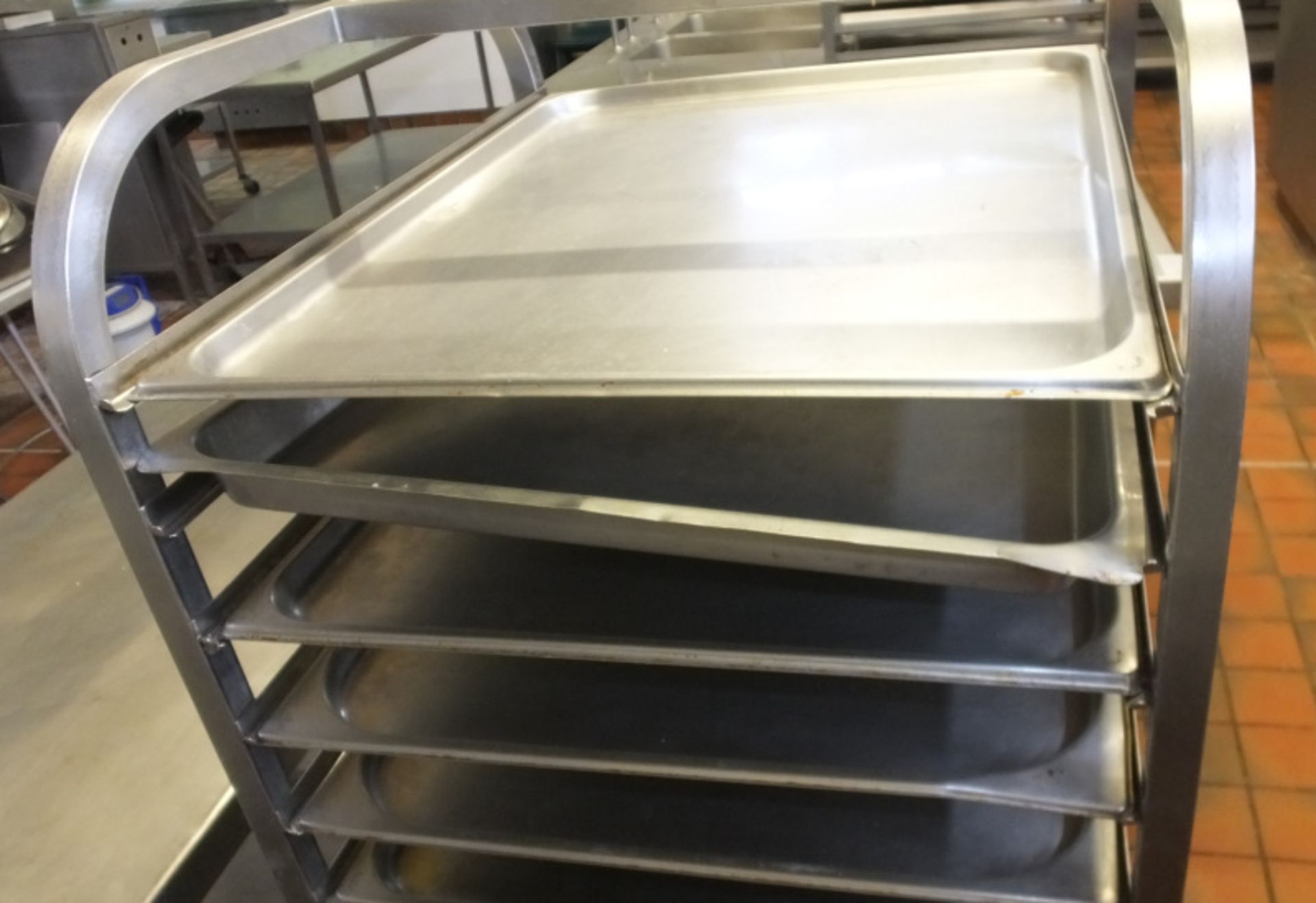 Stainless Steel Tray Trolley - L585 x D655 x H1450mm - Image 3 of 3