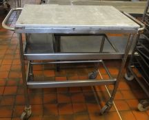 Stainless Steel Trolley - L1120 x D585 x L990mm