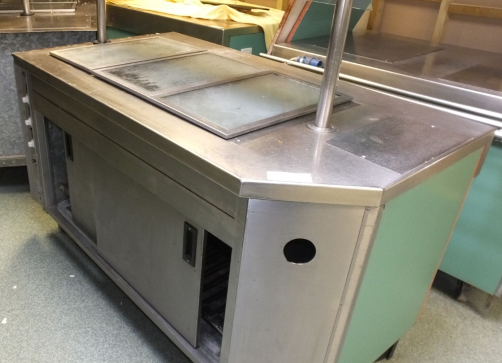 3x Moffat Stainless Steel Hot Plate Servery Units - Details & dimensions in the description - Image 10 of 14